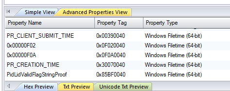 Principal MAPI Timestamps