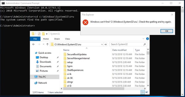 Some testing of SRUM on Windows Server 2019